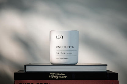U.0 Luxury Scented Candle – Sage, Orange & Amber | Hand-Poured in USA with 100% Natural Coconut &