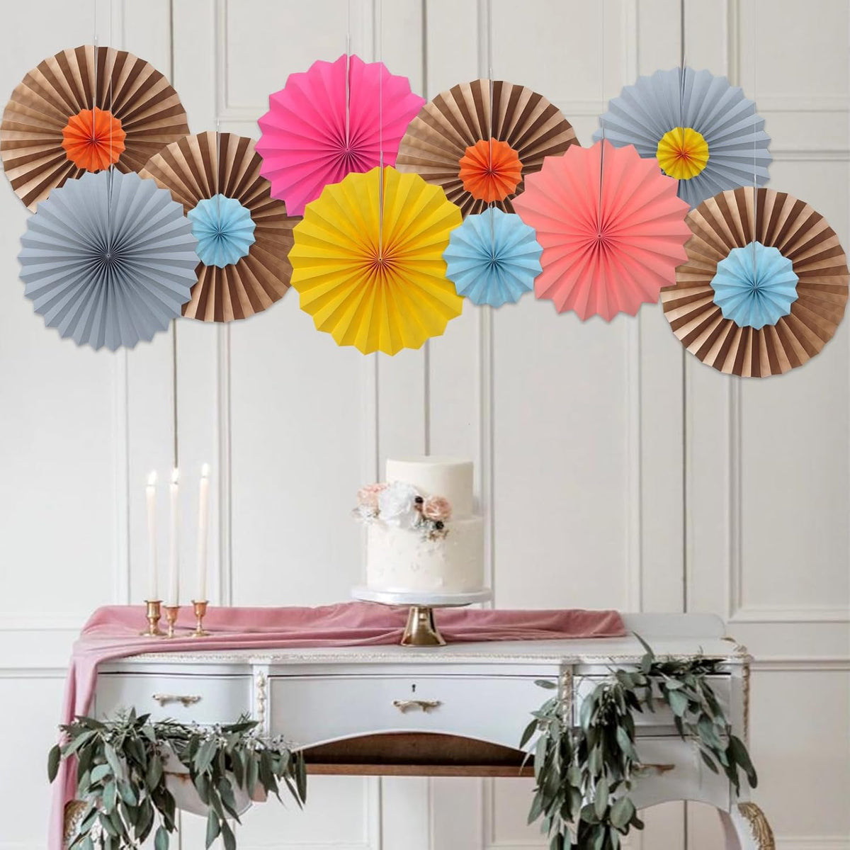 Brown Party Decorations,Brown Wedding Decorations for Party Events Accessories,Brown Birthday