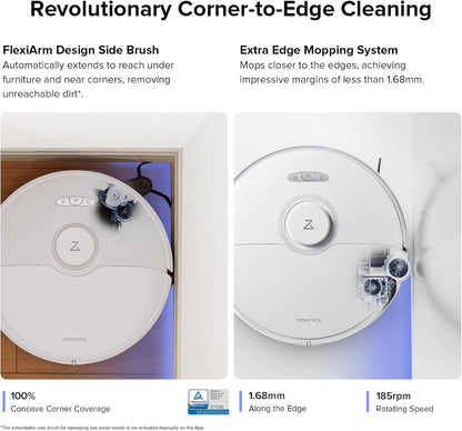 roborock S8 Max Ultra with Auto Water Refilling and Drainage System Robot Vacuum and Mop, FlexiArm