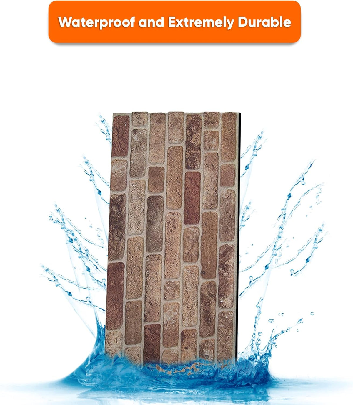 ZODEKOR 3D Wall Panels Brick Effect - Cladding, Stone Look, Styrofoam Facing for Living Room