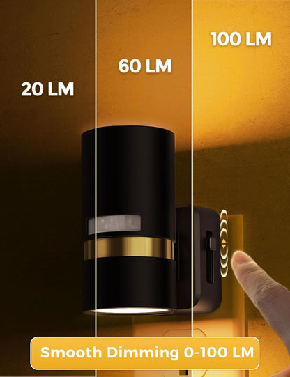 L LOHAS LED Motion Sensor Night Light Plug in, Night Lights Plug into Wall with Adjustable