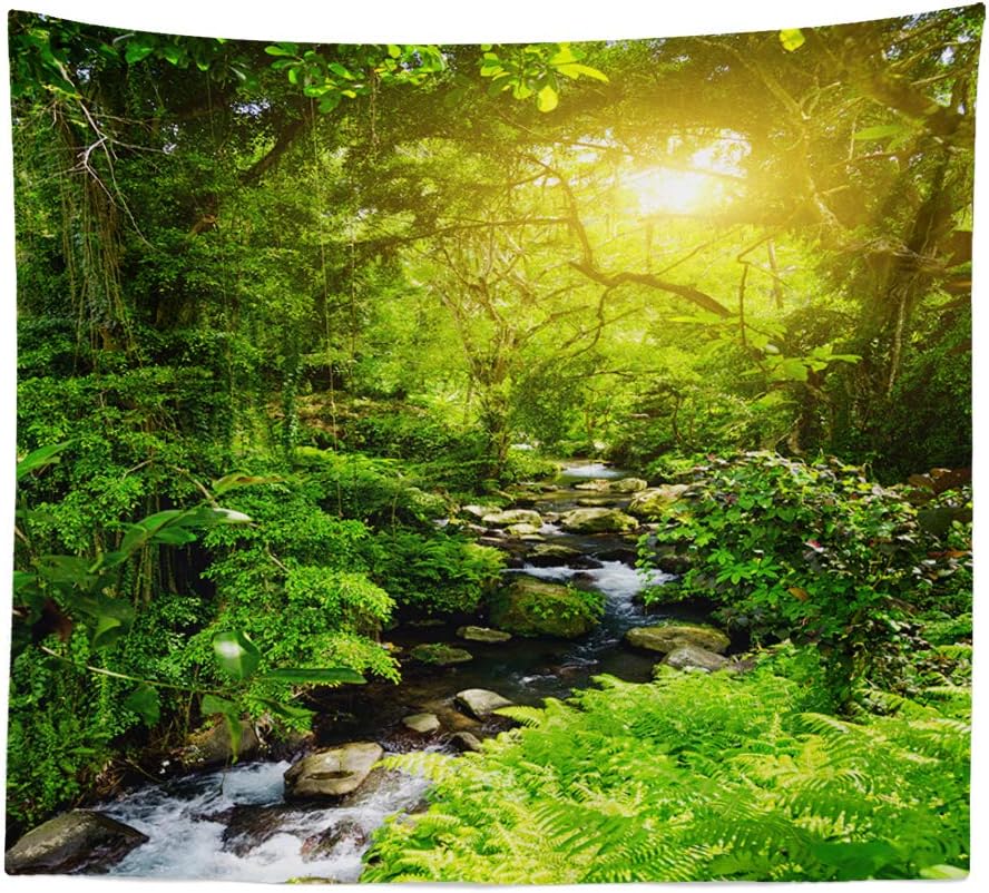 Llamazing Forest Tapestry - Magic Landscape for Living Room & Bedroom (78''L60''W)