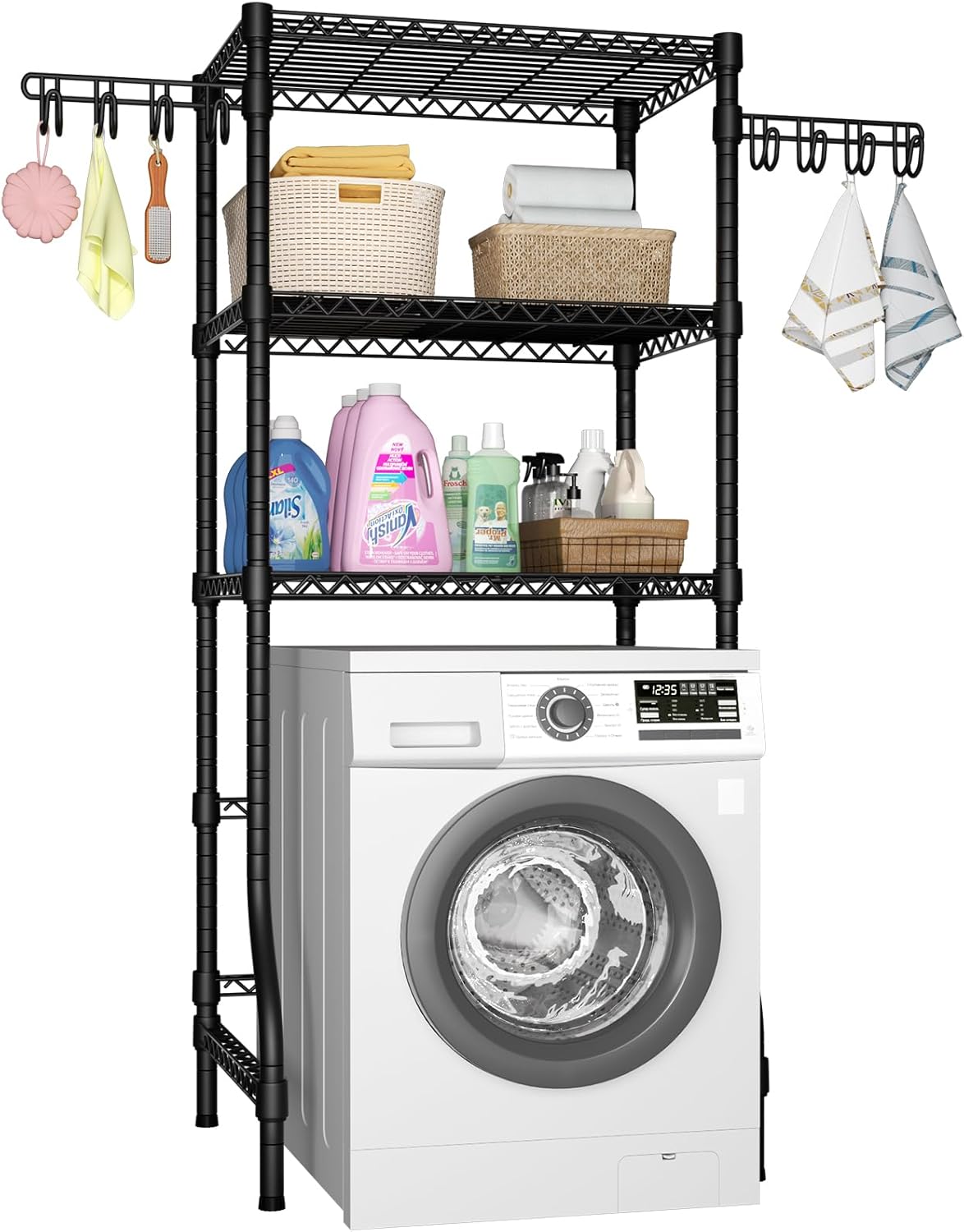 Ulif U8 Medium Laundry Room Storage Organizer, Over the Washer and Dryer Storage Shelves for