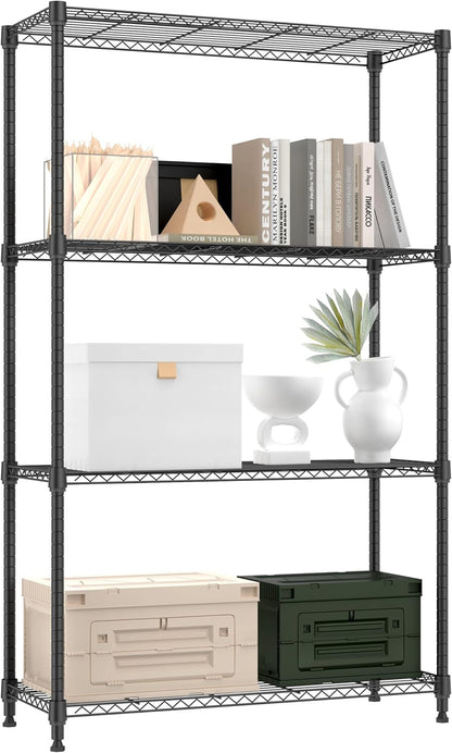 1000 lbs 4 Tier Shelf Metal Storage Shelves Shelving Wire Rack Heavy Duty Closet Organizers for