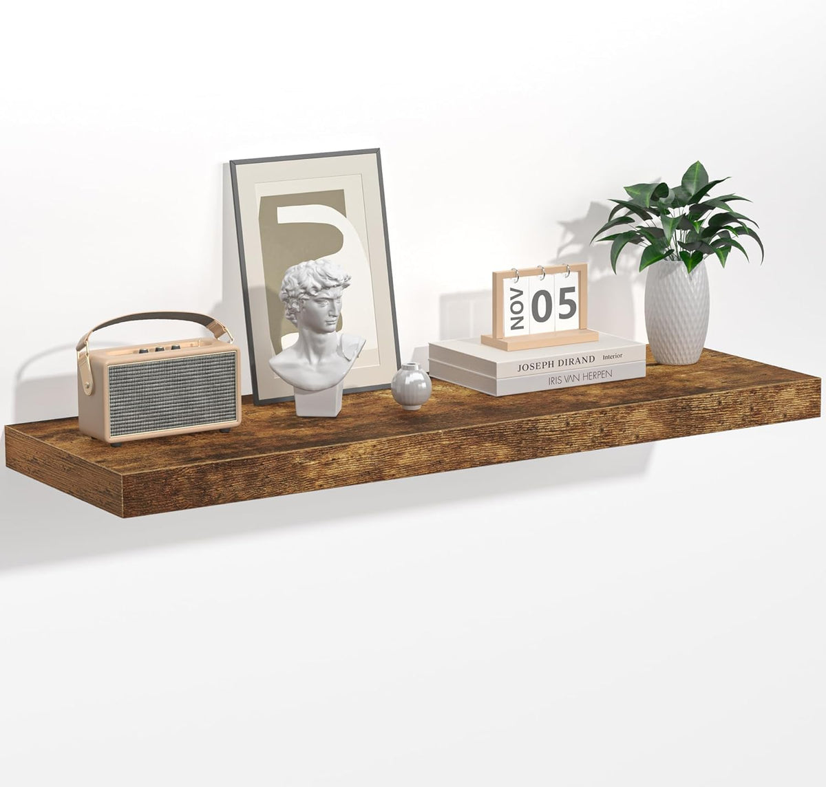 Floating Shelves - 10.3 Inch Deep Wall Shelf for Decor & Storage - Wall Mounted Display Shelving