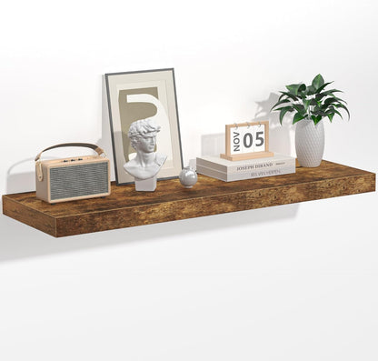 Floating Shelves - 10.3 Inch Deep Wall Shelf for Decor & Storage - Wall Mounted Display Shelving