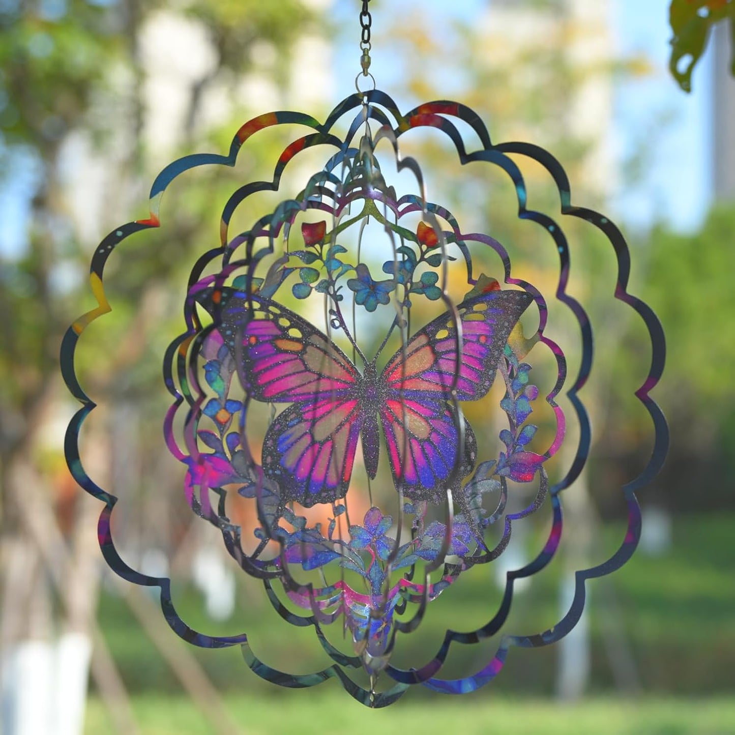 Wind Spinners Outdoor Butterfly Decorations - Birthday Gifts for Women Mom Grandma, Butterflies