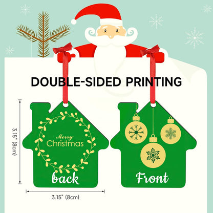 Personalized Christmas Ornaments 2025 Wood Custom Picture Text Hanging Ornament Customized