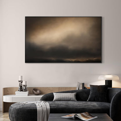 SIGNWIN 30"x60" Extra Large Framed Wall Art Golden Sunset Cloud, Moody Sky Scene for Home Living