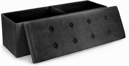 Sorbus Storage Ottoman Bench – for Living Room, Hallway, End of Bed, Bedroom Bench 43 in Large