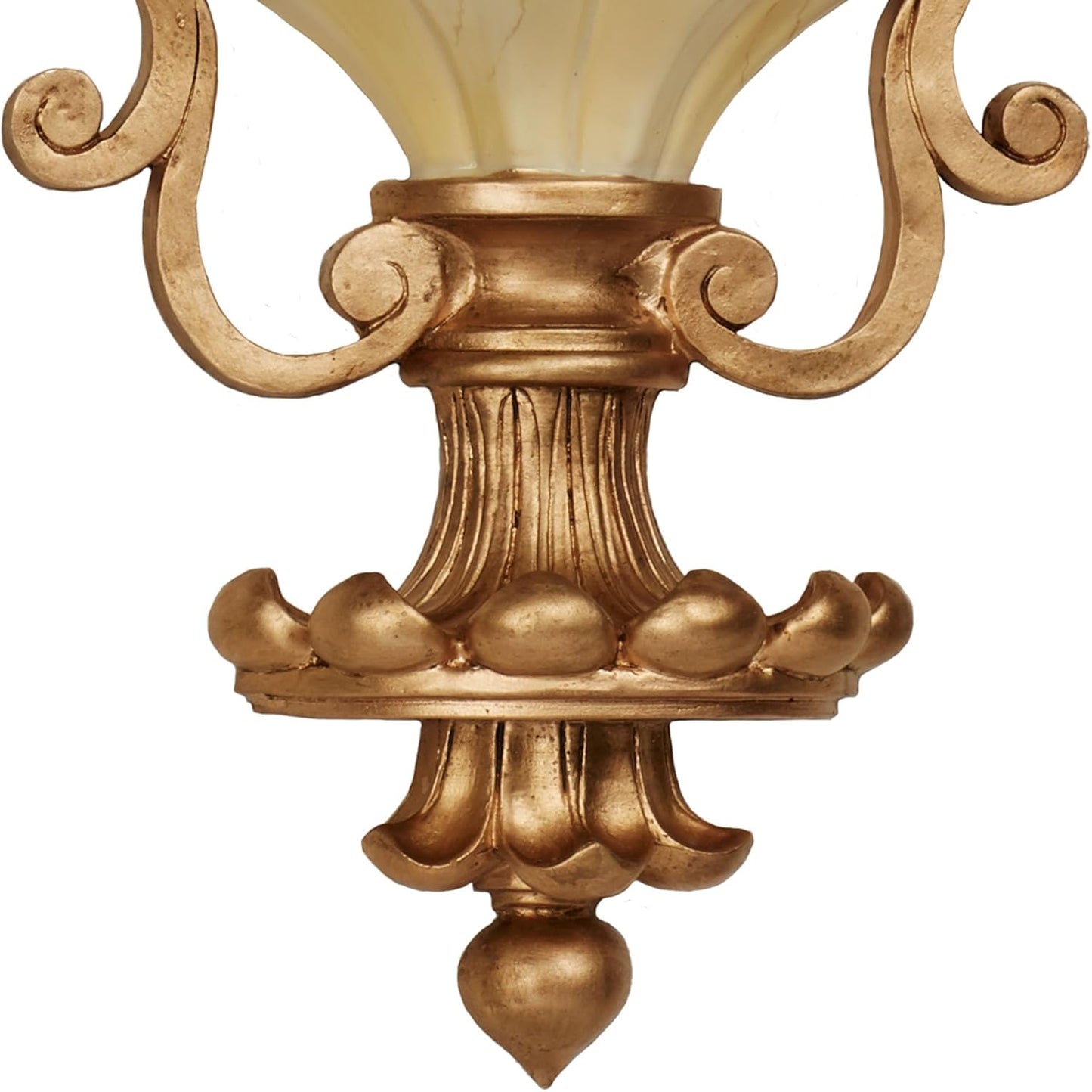 Touch of Class Chalmette Wall Shelf - Gold/Ivory - Victorian Style - Decorative Wall Shelves for