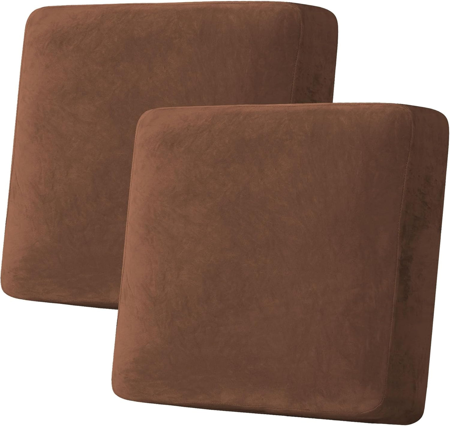 H.VERSAILTEX Velvet Stretch Couch Cushion Cover Plush Cushion Slipcover for Chair Loveseat Sofa