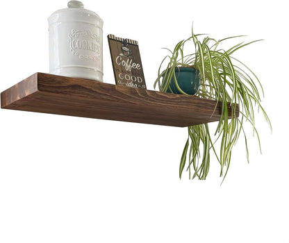 joelsantiques - 36 Inch Wooden Floating Shelves for Wall - Made of Natural Wood - 36x12x2 in - Long