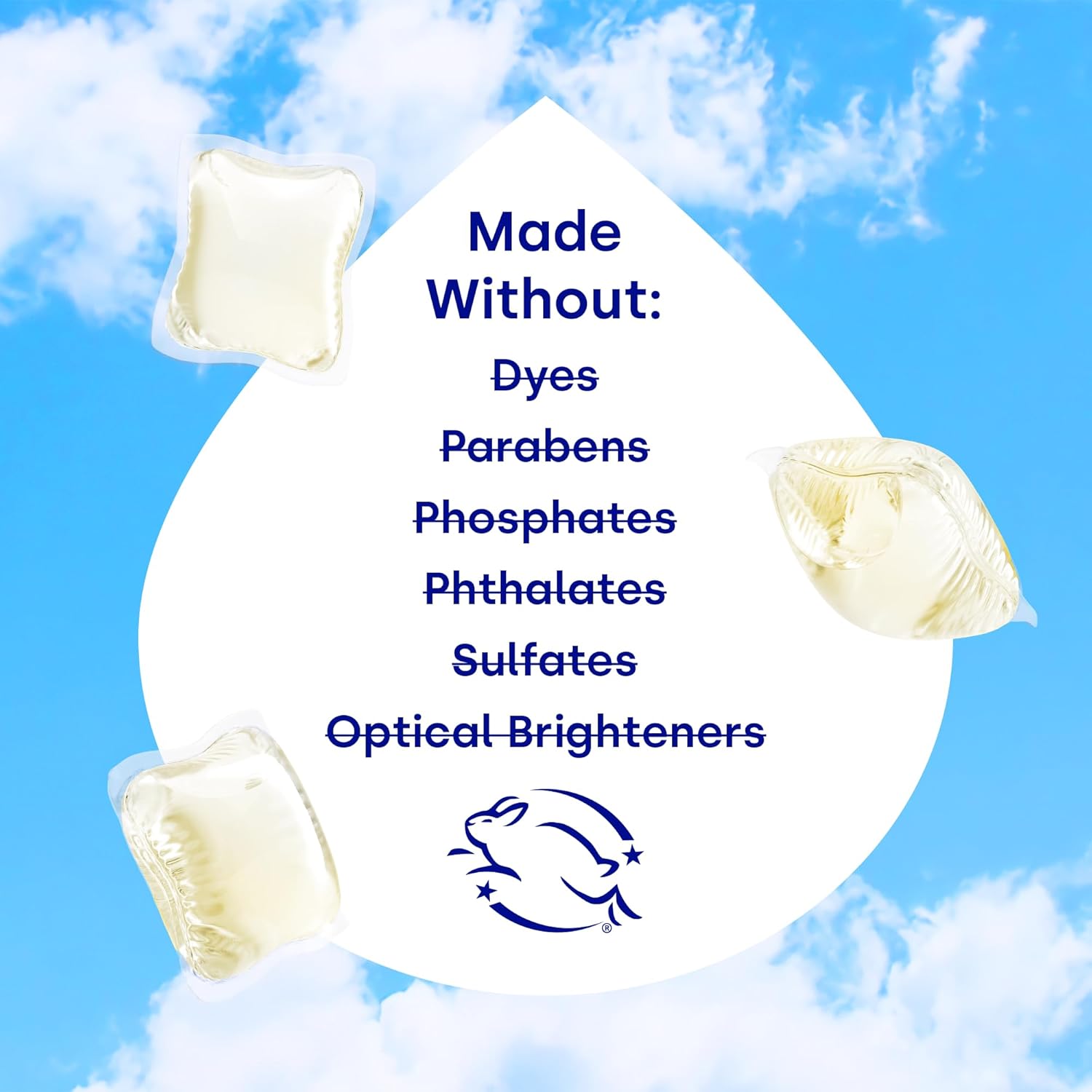 Dropps Odor & Stain Biobased Power Laundry Detergent Pods, Orange Blossom (64 Pods) - HE Compatible