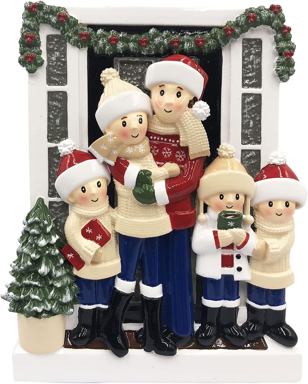 3D Welcoming Family of 5 Christmas Ornament 2025 Personalized Family Christmas Ornaments 2025 |