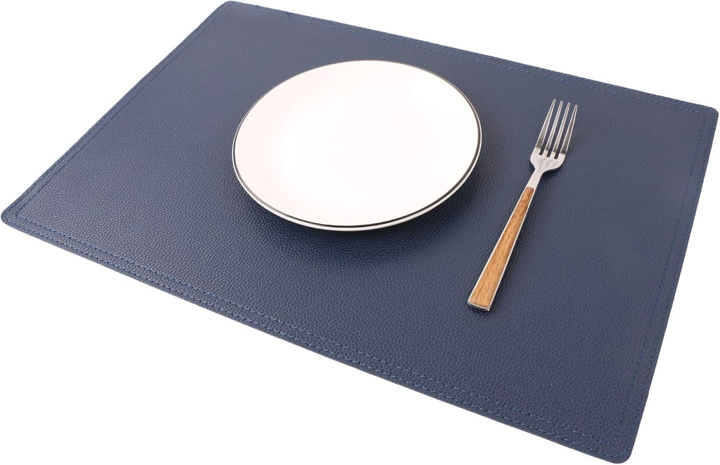 Jovono Set of 8 Faux Leather Placemats, PU Table Mats, Waterproof, Stain Resistant, Heat Resistant