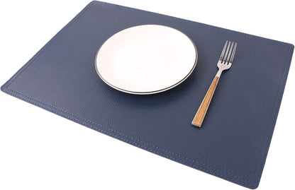 Jovono Set of 8 Faux Leather Placemats, PU Table Mats, Waterproof, Stain Resistant, Heat Resistant