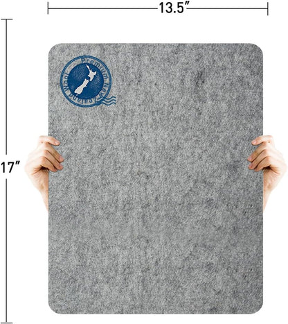 ZOMONETI 17" x 13.5" Wool Pressing Mat 100% New Zealand Felted Wool Ironing Mat Pad Blanket for