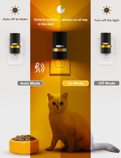 L LOHAS LED Motion Sensor Night Light Plug in, Night Lights Plug into Wall with Adjustable