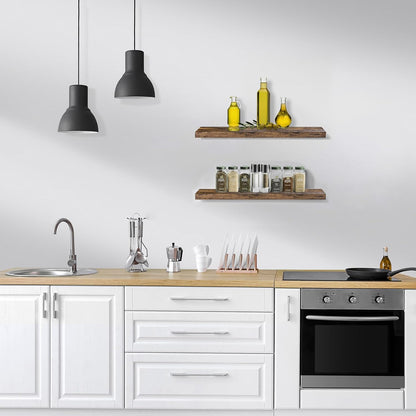 Sorbus Floating Shelves for Wall - 24" Bathroom Shelves, Wall Decor for Bedroom, Kitchen, Living