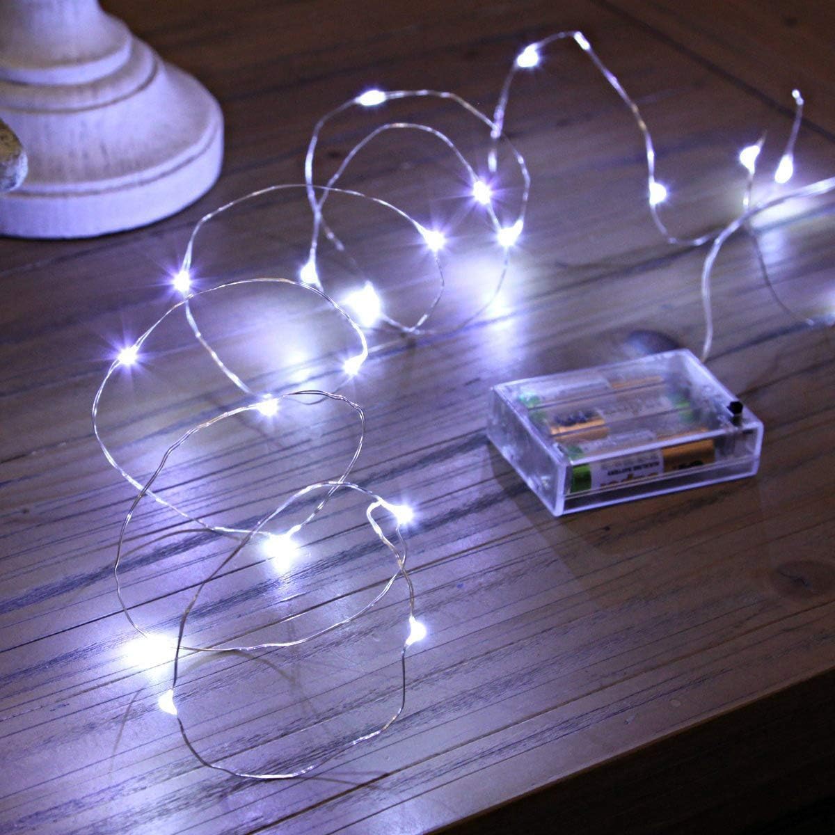 Led Fairy Lights Battery Operated, 4 Packs Mini Battery Powered Copper Wire Starry Fairy Lights for