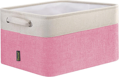 BALEINE 1 Pack Fabric Storage Bins for Shelves, Linen Storage Baskets for Organizing, Decorative
