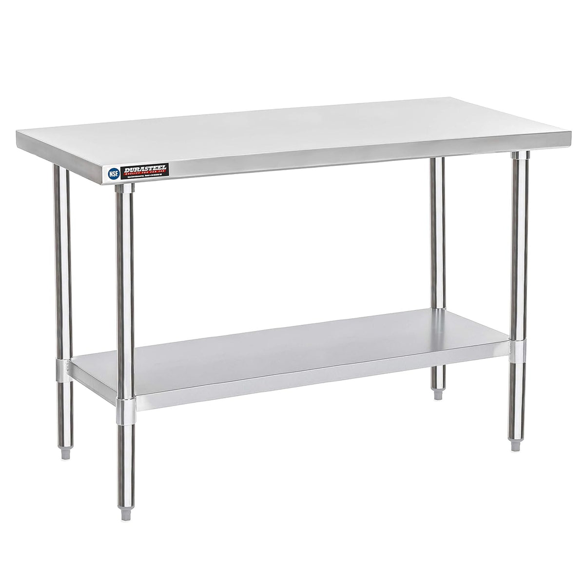 DuraSteel 30x60 Stainless Steel Work Table - NSF Commercial Prep Metal Table - Outdoor Pizza Oven