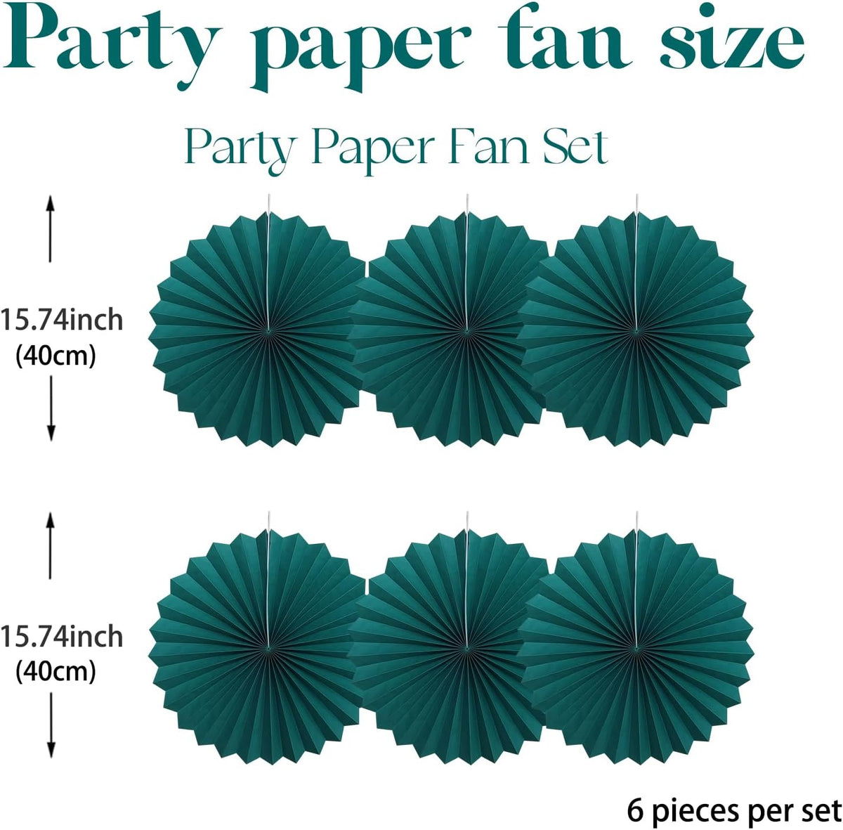 Green Birthday Decorations,DIY Green Paper Fans Hanging Decoration ,Party Supplies Party Fans 16in