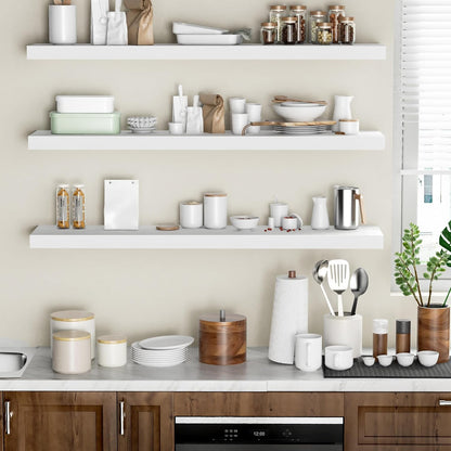 Floating Shelves - 10.3 Inch Deep Wall Shelf for Decor & Storage - Wall Mounted Display Shelving