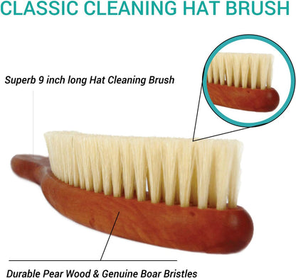 Valentino Garemi Classic Cleaning Hat Brush – Eliminate Dry Stains Dust Rain Spots Sweat Stains Pet