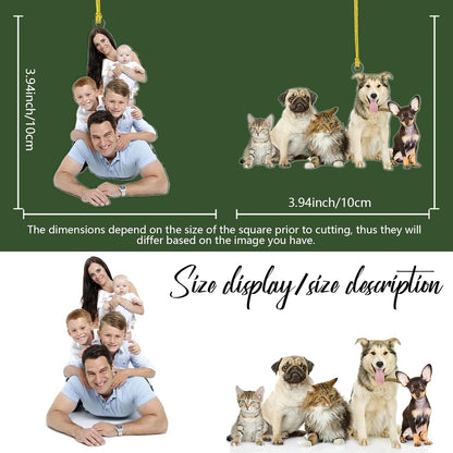 Personalized Christmas Ornament 2025, Photo Acrylic Customized Family Baby's Frist Christmas