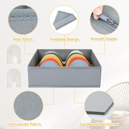 DIMJ Drawer Organizer Clothes 18 Pack - Foldable Baby Organizers and Storage & Dresser Organizer