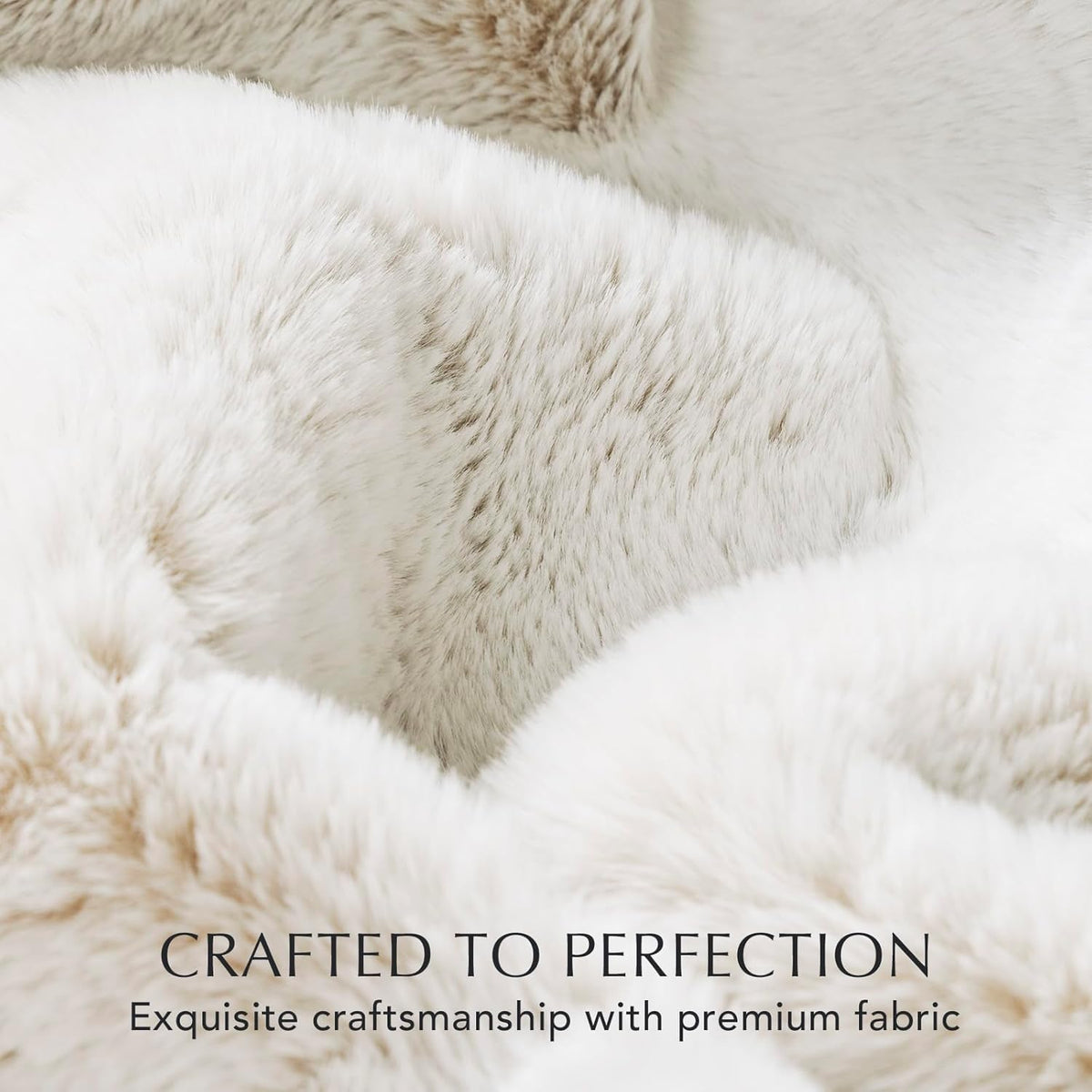 Ultra Soft Luxury Fluffy Mink Faux Fur Throw Blanket, Thick Warm Fall Winter Blankets for Bed