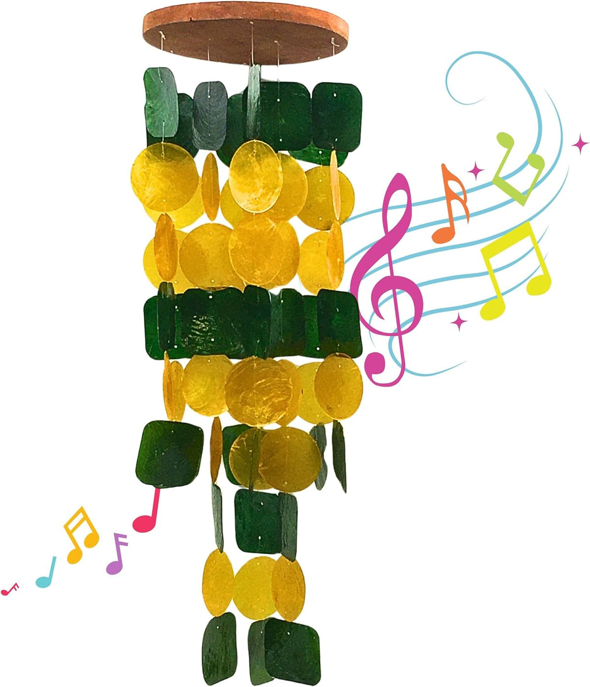 Bellaa 24896 Wind Chimes Outdoor, Garden Decorations, Musical, Indoor/Outside Windchimes, Beach