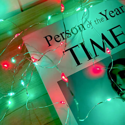 4-Pack 50 LED Fairy Lights Battery Operated with Timer, 16FT Waterproof Starry Christmas Lights