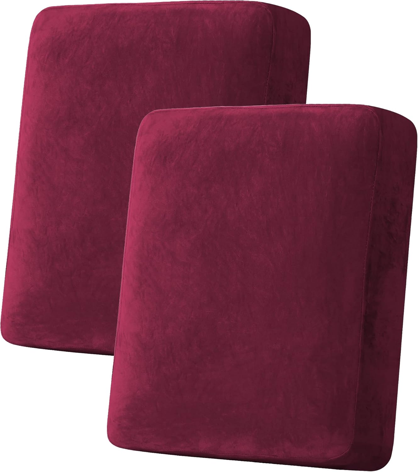 H.VERSAILTEX Velvet Stretch Couch Cushion Cover Plush Cushion Slipcover for Chair Loveseat Sofa