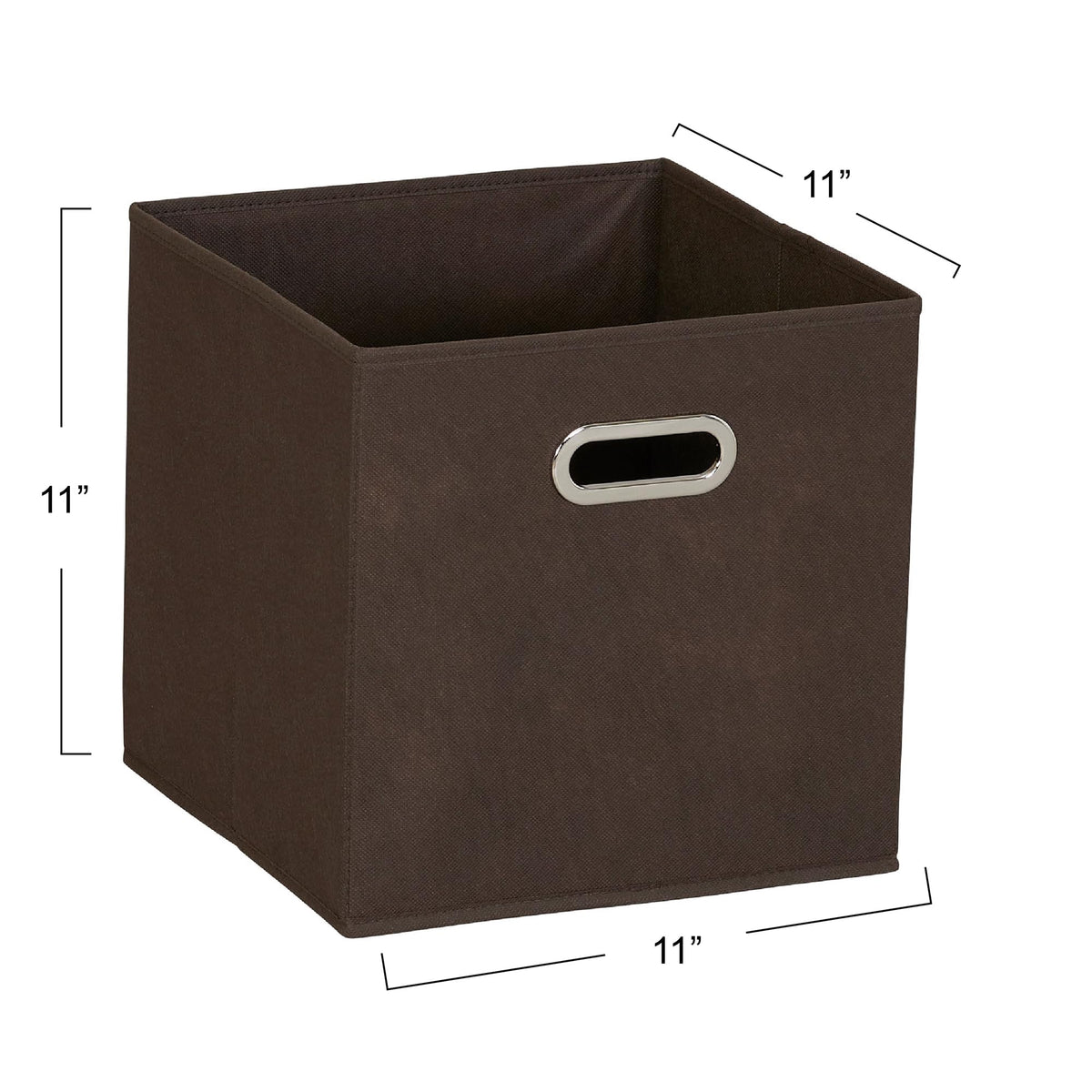 Household Essentials Fabric Storage Bins in Strong Poly‑Woven Fabric with Sturdy Chipboard Sides