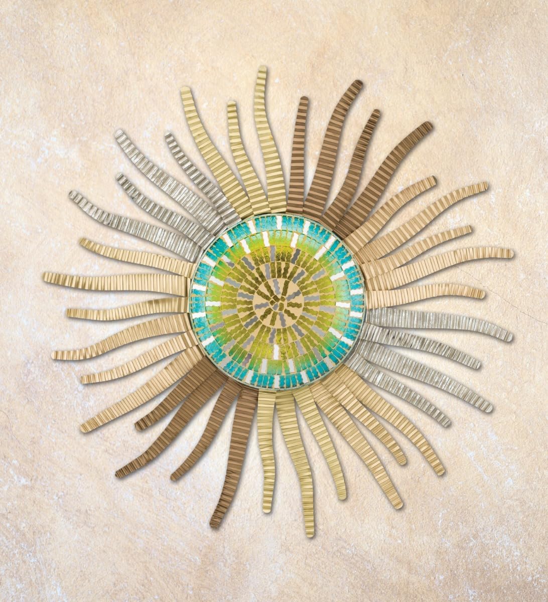 Regal Art & Gift Wavy Large Metal Sun Wall Decor - 30 Inch | Indoor Outdoor Rust-Resistant Sunburst