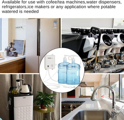 Bottle Water Dispenser Pump System, 20ft 110V AC US Plug High Flow Bottled Water Dispensering with