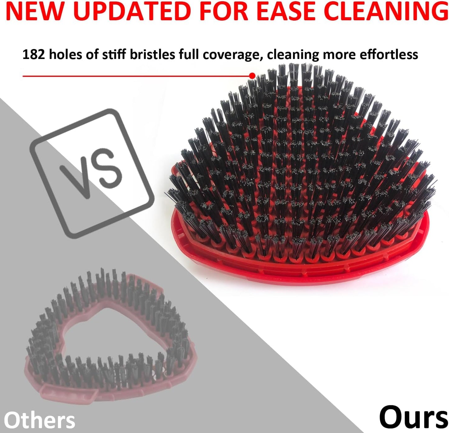 Spin Mop Scrub Brush Head Compatible with OCedar EasyWring 1 Tank System, Mop Scrubber Attachment