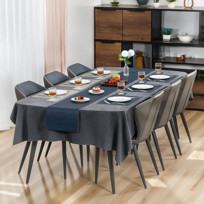 Myir JUN Placemats Dual Sided, Faux Leather Place Mats Indoor Set of 8 for Dining Table Non-Slip