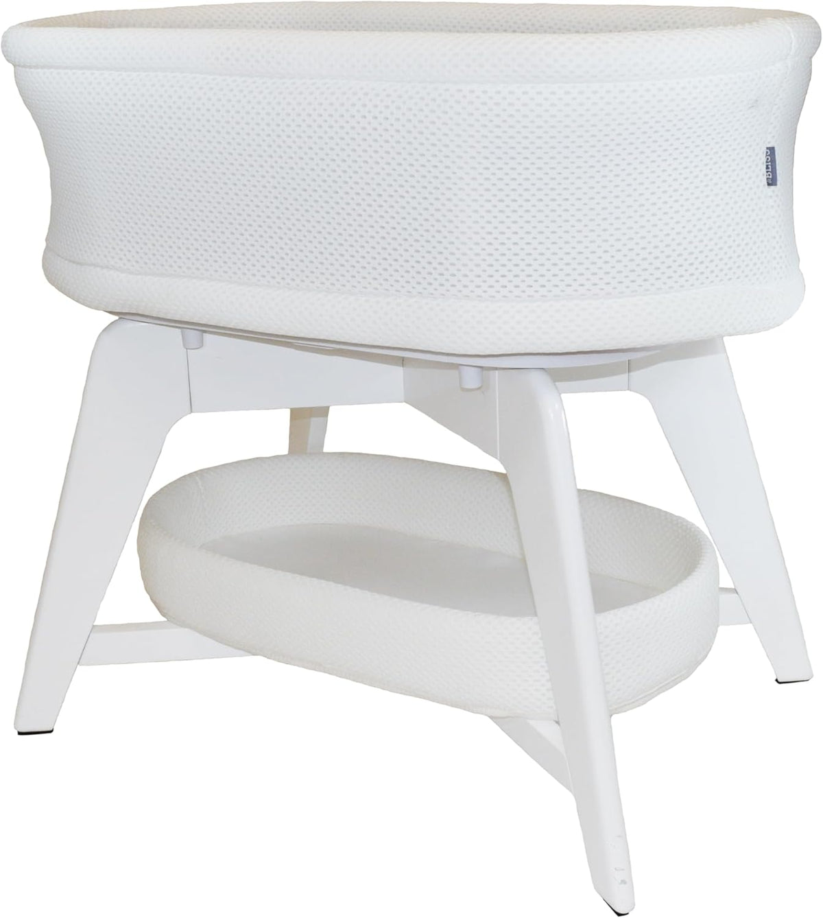 Evi Smart Baby Bassinet Beside Sleeper with Auto-Glide, Ambient Nightlight & Sensory Sounds