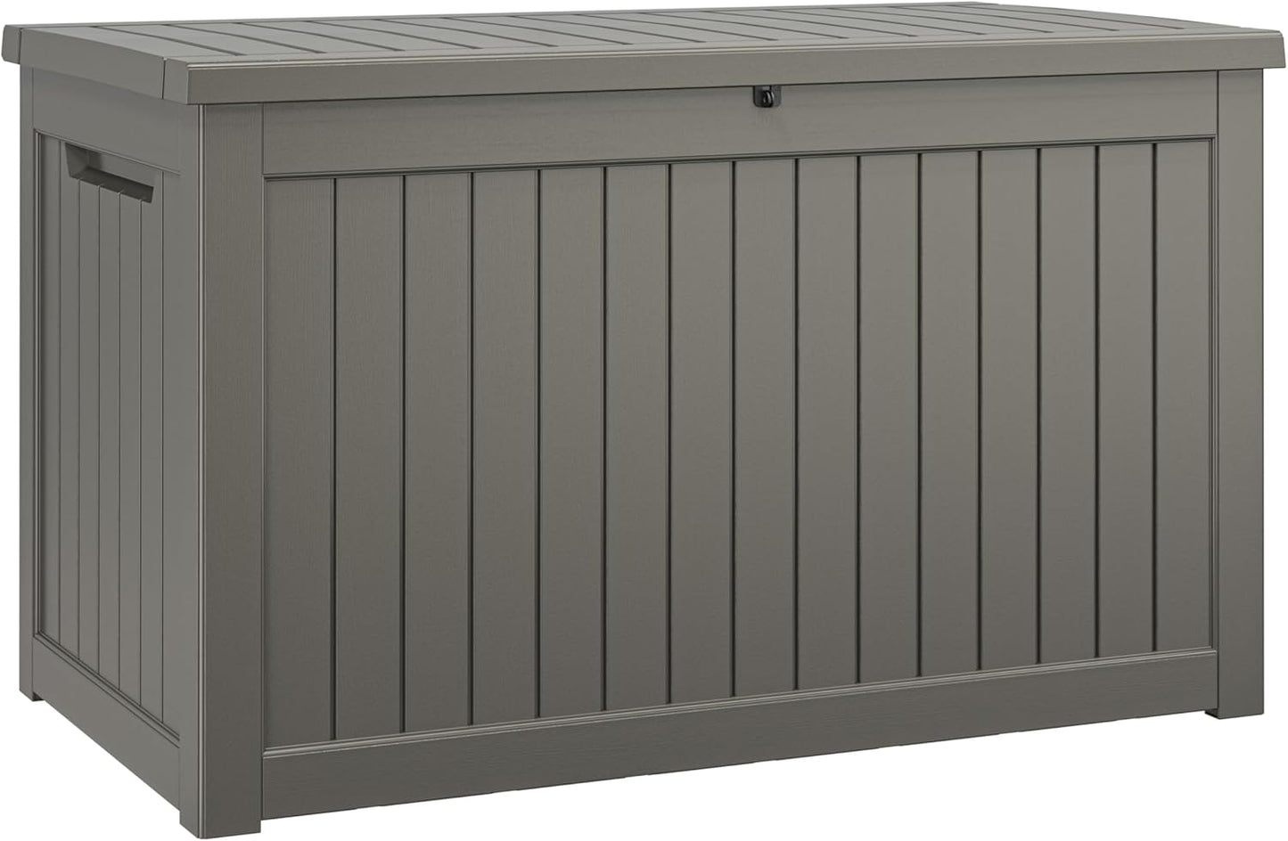NUNU LAB 230 Gallon Large Resin Deck Box, Waterproof Outdoor Storage Box, Lockable Storage Bin for