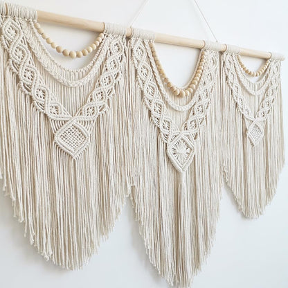 Achart Macrame Wall Hanging Large- Boho Wall Decor- large wall art- Wall Decor Living Room- Macrame