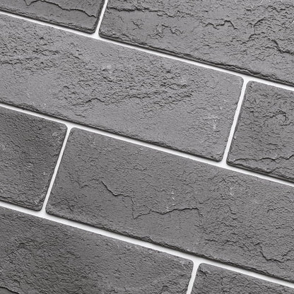 Vintage Faux Brick Wall Tiles, 3D Thin Brick Veneers for Bedroom, Bathroom, Kitchen, Fireplace and