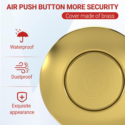 APIELE Garbage Disposal Air Switch Kit, Sink Top Push Button Switch for Food Waste Disposer, UL