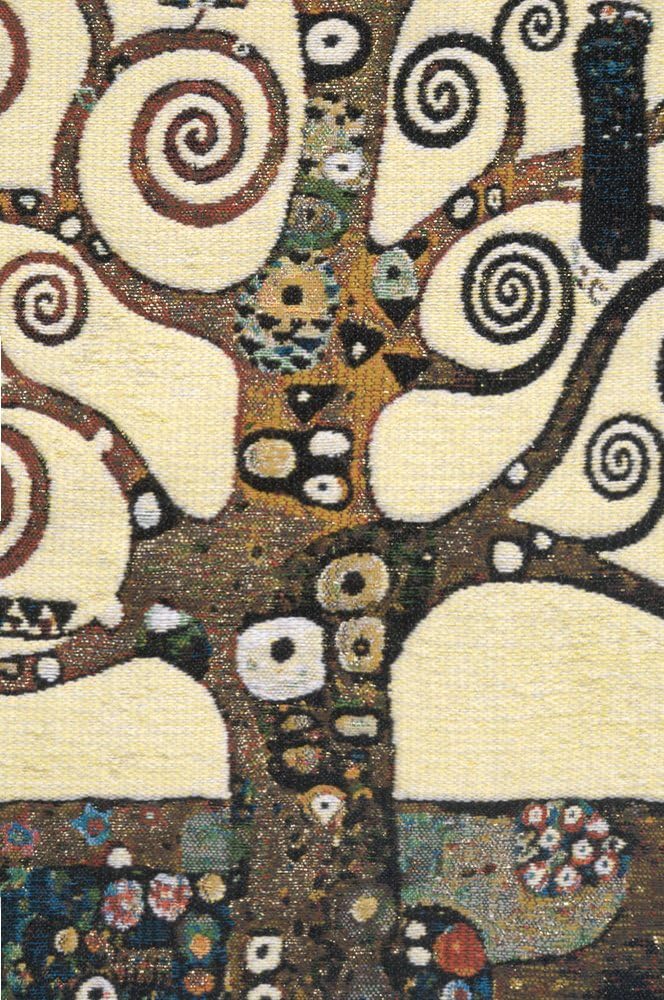 C Charlotte Home Furnishings Inc Lebensbaum Tree Belgian Cushion Cover | Pure Cotton Decorative