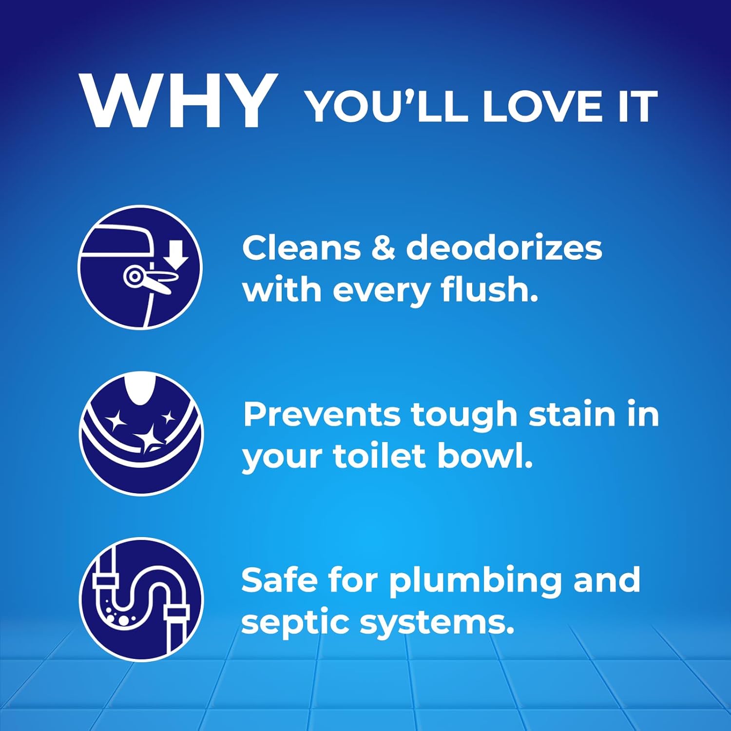 Toilet Gel Stamp - 8 Packs Toilet Bowl Cleaner Gel with Automatic Click, Freshener for Toilet