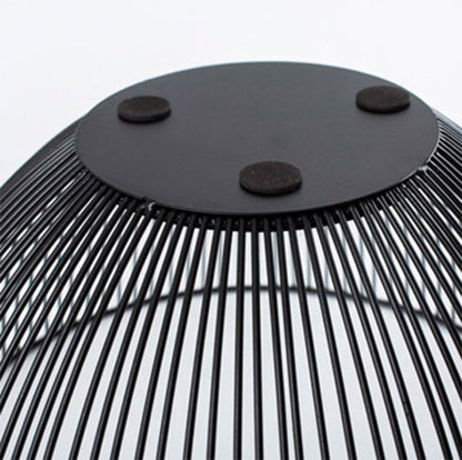Metal Wire Fruit Basket, Black Fruit Vegetable Bowl for Kitchen Counter, Round Produce Storage