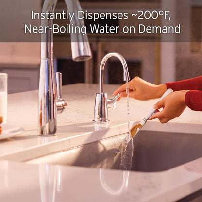 InSinkErator Stainless Steel Tank, H250C-SS HOT250 System, Single-Handle Faucet in Chrome